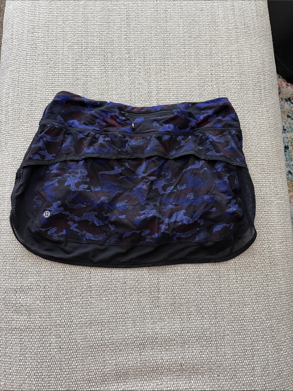 lululemon athletica Black Waistband with Purple Print